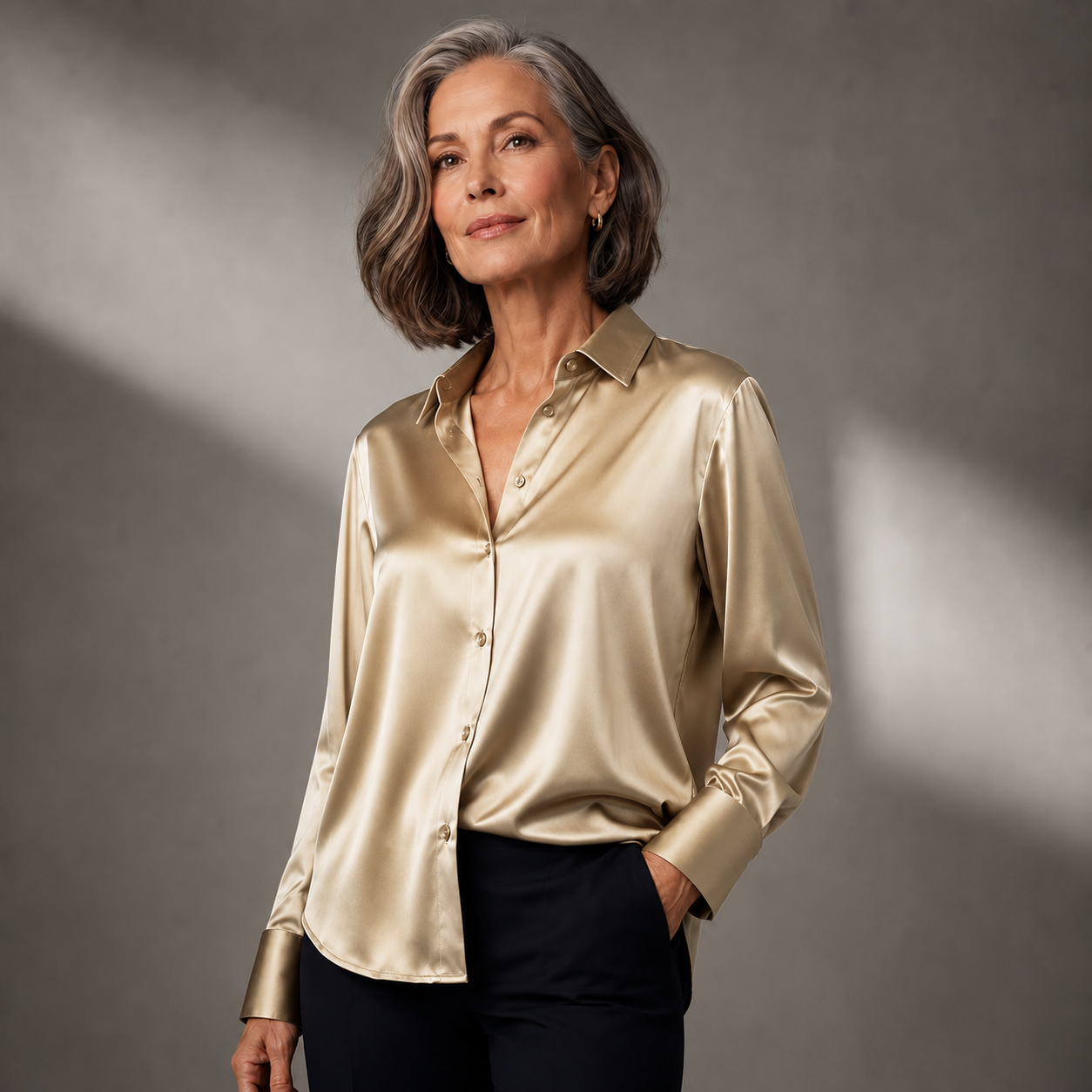 Maison Satin Blouse