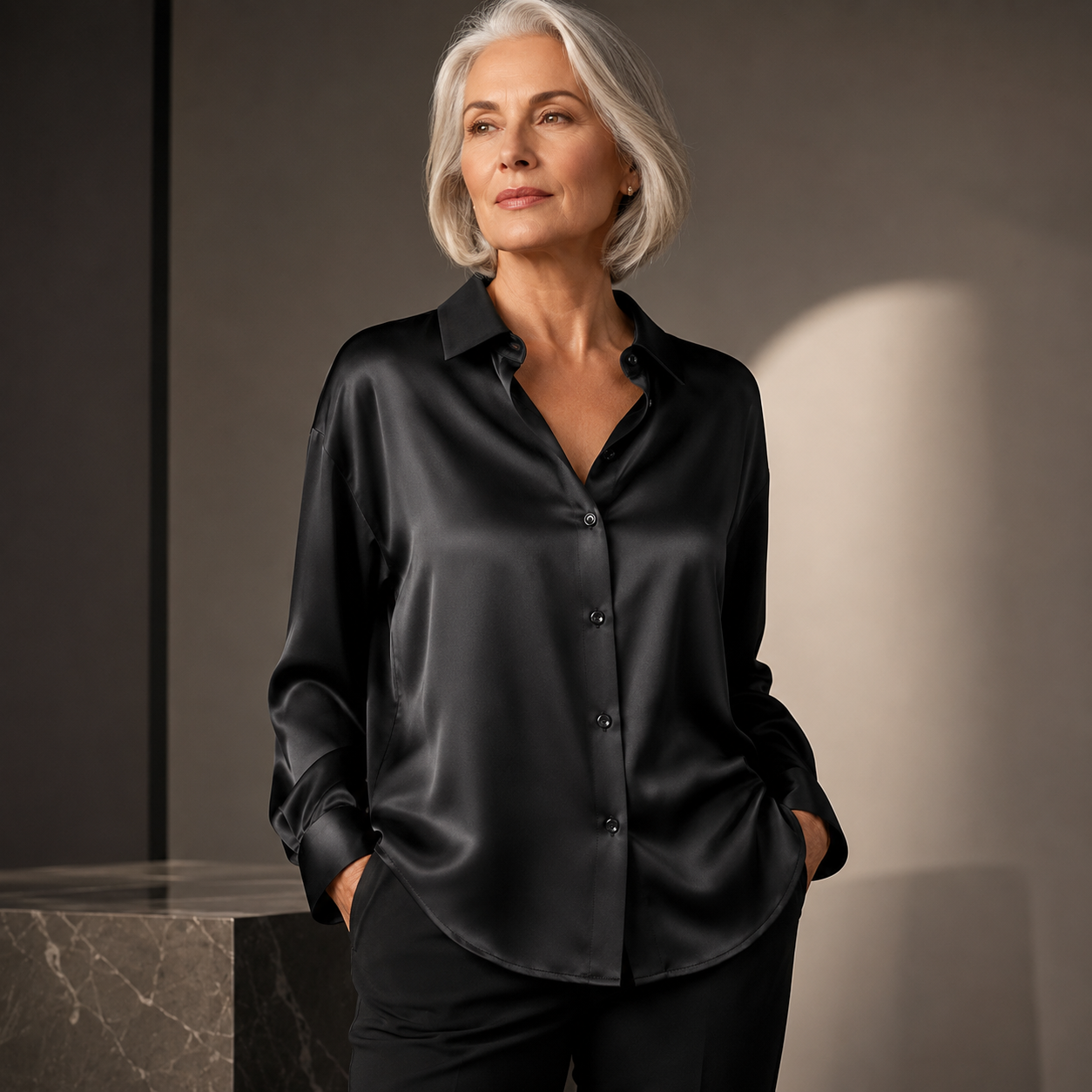 Maison Satin Blouse