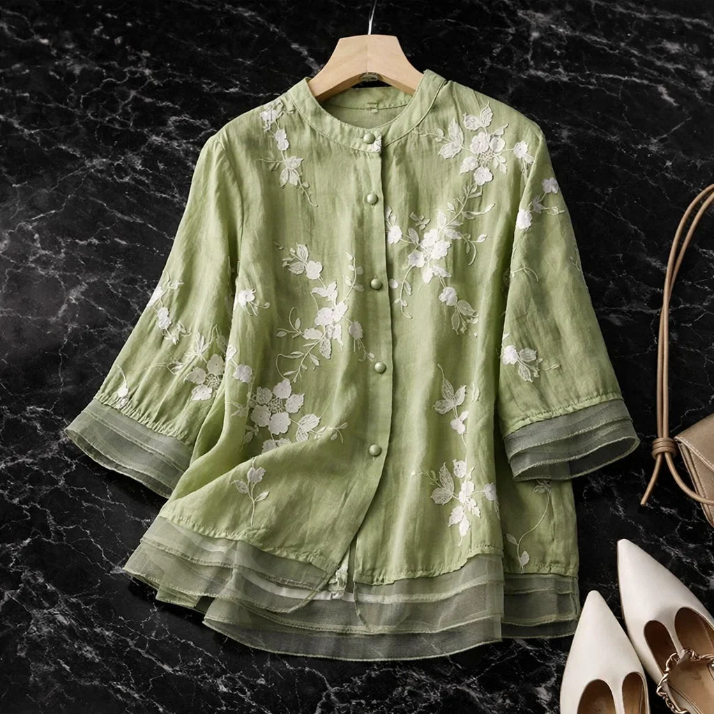 Alena Linen Blouse