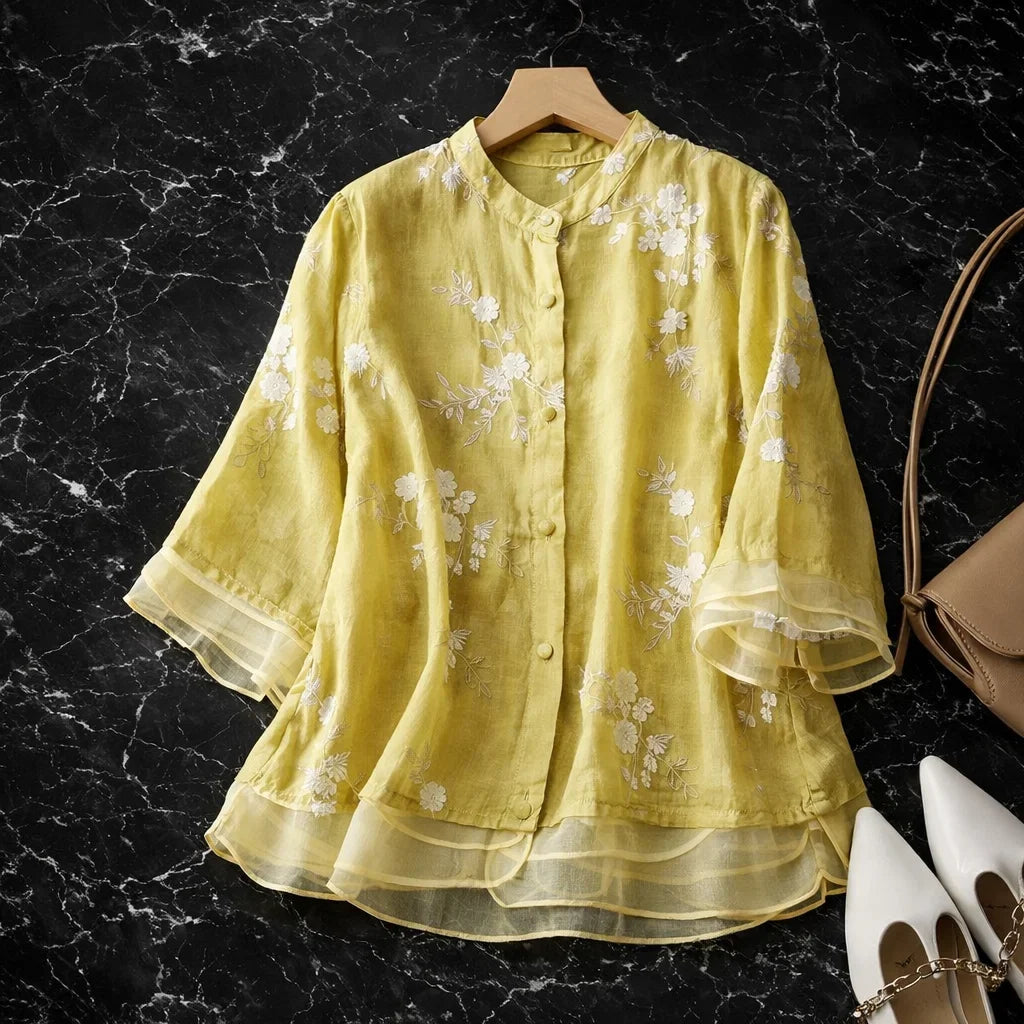 Alena Linen Blouse