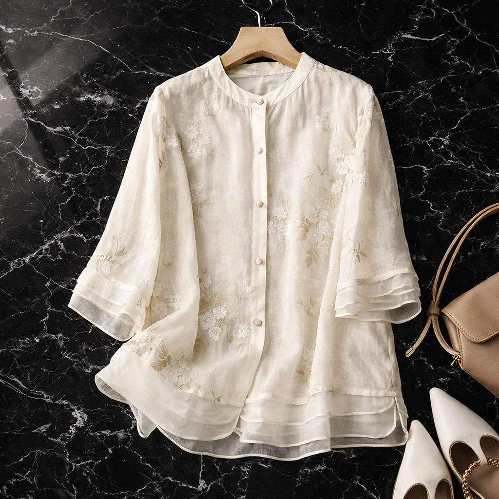Alena Linen Blouse